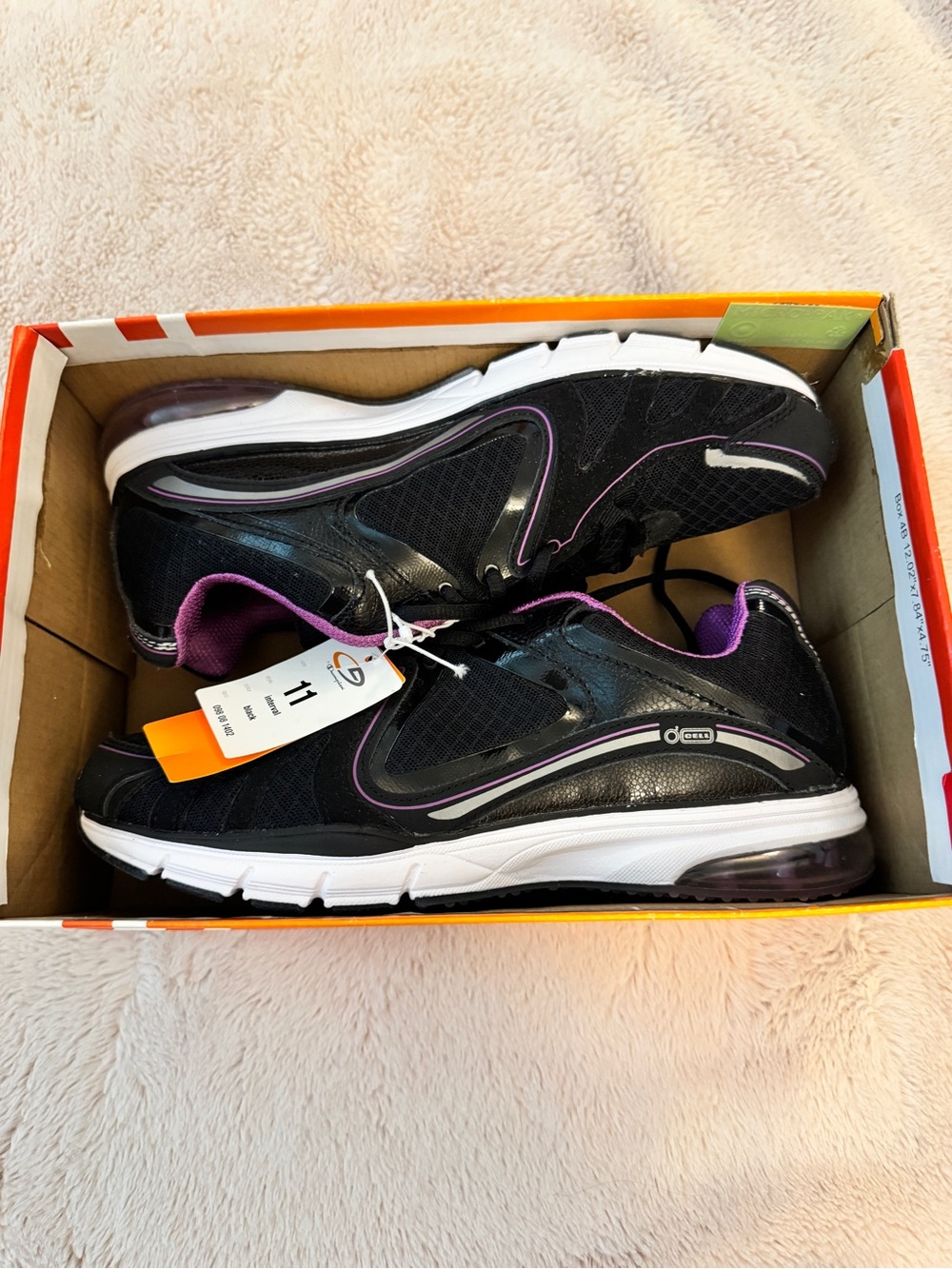 NWT Champions Women’s Black and Purple Athletic Sneakers Size 11